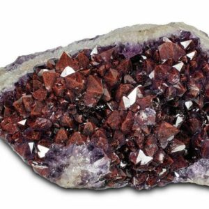 7.1" Thunder Bay Amethyst Cluster with Hematite - Top Quality!