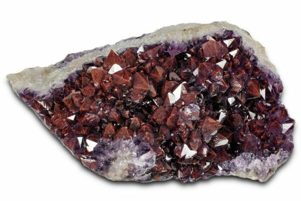 7.1" Thunder Bay Amethyst Cluster with Hematite - Top Quality!