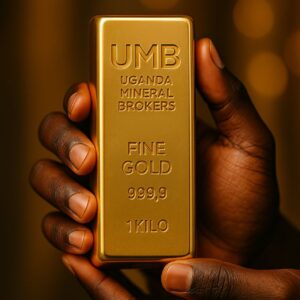 Branded Gold bar with company Logo